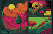 draw stoner rock, doom, metal, psychedelic art style