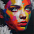 paint expressive colorful abstract portraits