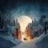 create a beautiful illustrated christmas card