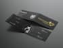 design modern bi fold folded business card