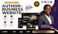 design book author website, ebook website, wix website, business website