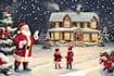 create cute christmas pattern and illustration