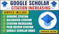increase google scholar citation,write backdated and publish research articles