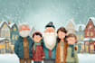 design christmas themed illustration