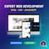 do website development as full stack developer, frontend, backend