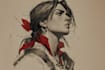 draw fancy fantasy character art