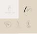 create luxury and beauty line art logo