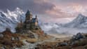 digitally paint fantasy landscape