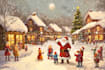 create festive holiday christmas design illustration