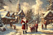draw a christmas cartoon  illustration