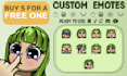 create cute, custom emotes with fast delivery