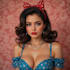 drew sultry retro pin up muse