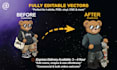 recreate and vectorize any art 2d 3d or tshirt design