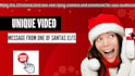 create a personalized video message from one of santas elfs