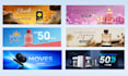 design shopify banners and creative web banners, hero images