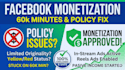set up ready to earn facebook content page monetization sale
