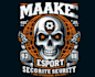 make custom t shirt skull security logo