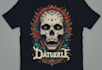 make metal, punk, hardcore, horror tshirt designs