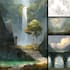 digitally paint fantasy landscape