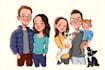 draw family portrait illustration