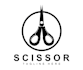 design a creative tailor scissors logo with and concept