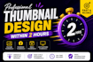 design eye catching thumbnails within 2 hours