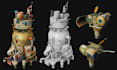create 3d game assets model and textures, props, weapons, environments