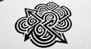custom an abstract black tattoo design