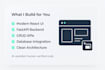 build a modern full stack web app using ai