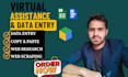 do excel data entry, convert pdf to excel, copy paste, typing and web res
