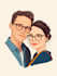 design couple portrait wedding portrait art