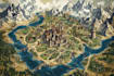 map illustration map design 3d isometric cartography