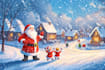 draw christmas cartoon caricature