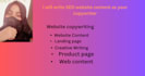 provide website copywriting and SEO website content