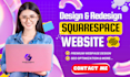 squarespace website design sqaurespace website redesign square website design