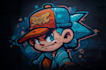 design a stylish graffiti inspired logo