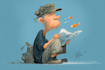 draw artistic cartoon caricatures