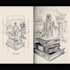 create vintage comic, horror and sci fi art