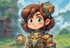 design a cartoon logo character