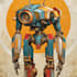 design detailed custom mecha robot illustrations