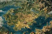illustrate medieval fantasy and sci fi maps