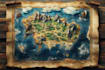 make fantasy map illustration