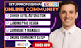 skool community setup online community ghl automation as community manager