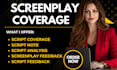 provide detailed script coverage, screenplay feedback, script analysis, script
