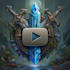 draw fantasy youtube,gaming channel logo