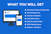 build a responsive react landing page