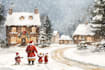 draw unique christmas illustration
