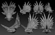 sculpt 3d creature concept,3d creature modeling,fantasy 3d monster,alien,dragons