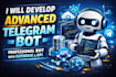 create professional telegram bot, do telegram shop bot professional telegram bot