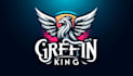 create grifin king mascot logo with text with any file